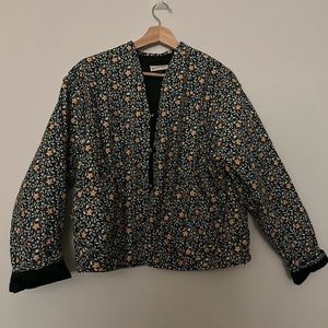 Quilted floral jacket
